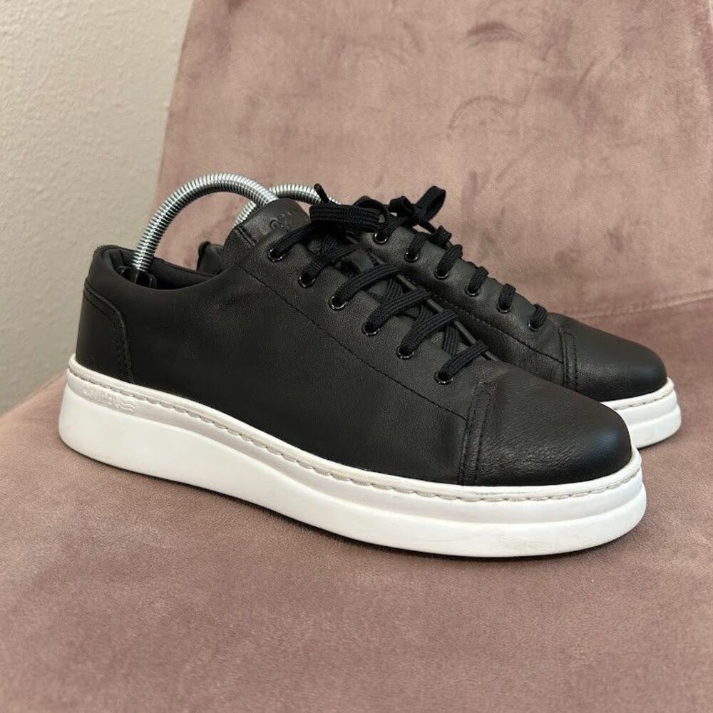 Camper Runner Up Sneakers Womens SZ EU 40 US 9-9.5 Black Leather Lightweight